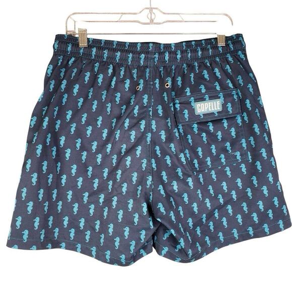 Capelle Shorts Mens Large L Swim Trunks Drawstring Lined Boardshorts Surf Blue - Picture 3 of 12